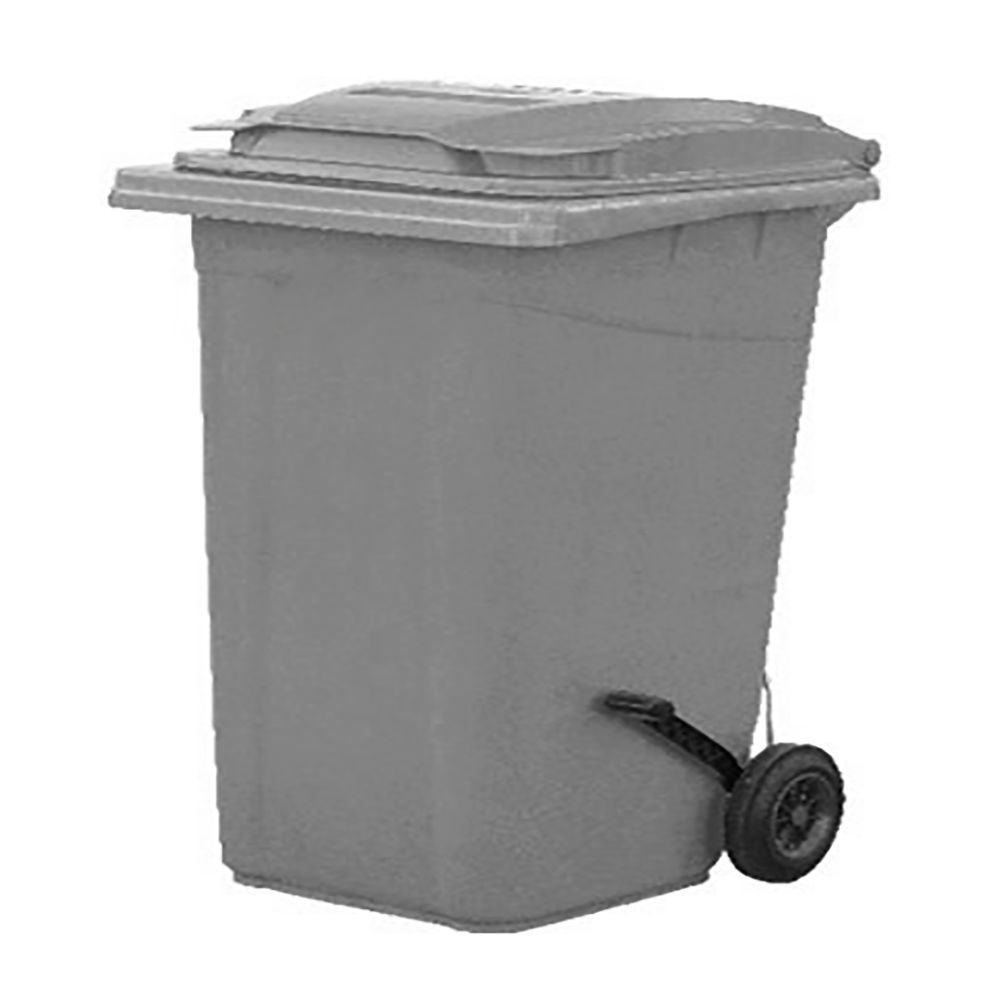 Plastik Çöp Konteynerı 120L Pedallı Gri