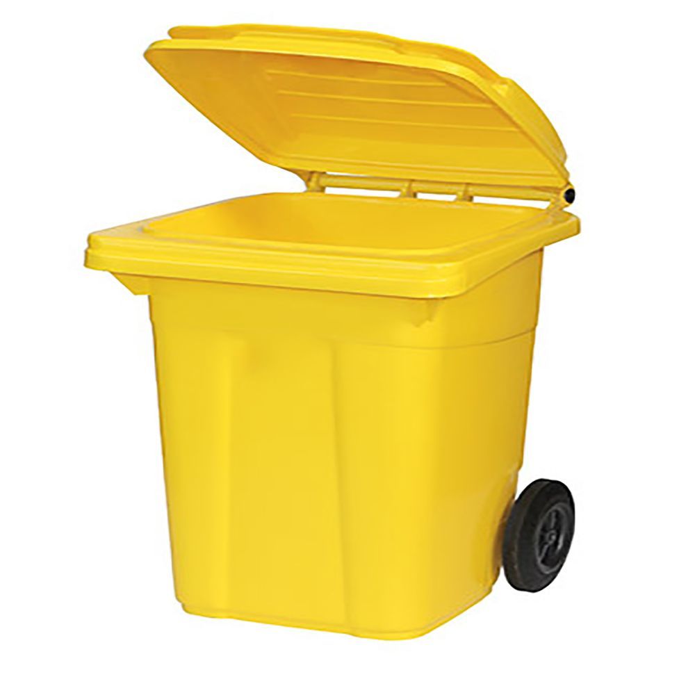 Plastik Çöp Konteynerı 80L Sarı