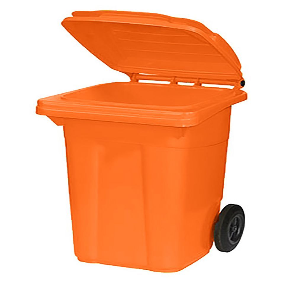 Plastik Çöp Konteynerı 80L Turuncu