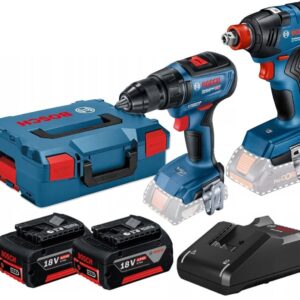 Bosch GSR 18V-50 Akülü Vidalama ve GDX 18V-200 Akülü Darbeli Somun Sıkma Seti - 06019J2220