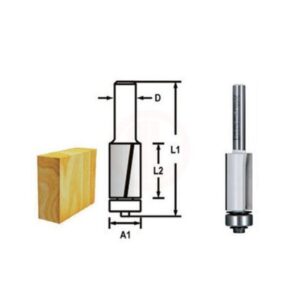 Makita Freze Ucu Rulmanlı Kenar Alma Bıçağı (Çift Bıçak) 6x12,7x68,5 mm (D-47715)