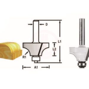 Makita Freze Ucu Rulmanlı Profil Bıçağı (Çift Bıçak) 8x19x51,6 mm (D-48496)