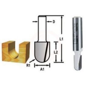Makita Freze Ucu Dalma U Kanal Bıçağı (Çift Bıçak) 6x12,7x51 mm (D-47824)