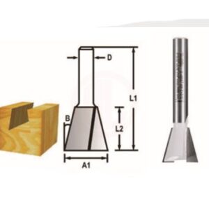 Makita Freze Ucu Kırlangıç Bıçağı (Çift Bıçak) 8x15x52 mm (D-48088)
