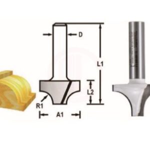 Makita Freze Ucu Korniş Profil Bıçağı (Çift Bıçaklı) 6x19x42,5 mm (D-48278)