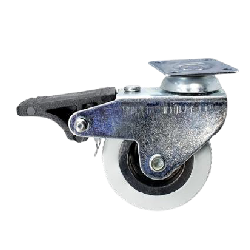 Ertek Tekerlek Gri Frenli Tablalı Teker 50X20 Mm