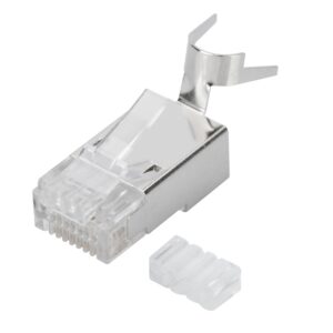 Assmann Cat 6A/Cat 7 Modüler Konnektör, 8P8C, Awg 22 - 23 Kablo İçin, Kablo Yük Taşıyıcılı (İnsert Load Bar), Kılavuz (Guide Plate) Dahil