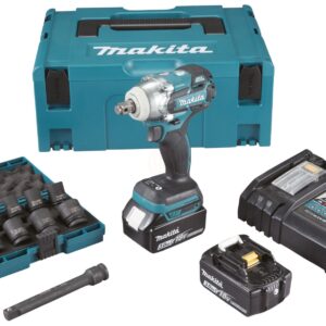 Makita Akülü Somun Sıkma Makinesi Set DTW285RTJX (2 x 5,0 Ah Akü)