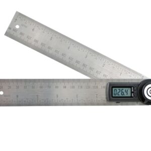 BTS Açı Ölçer ve Cetvel Dijital LCD 200 mm