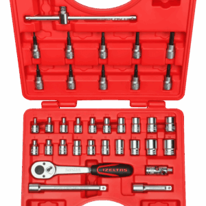 İzeltaş 3/8 İnç Altı Köşe Lokma Anahtar Ve Lokmalı Allen Set 35 Parça