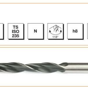 MTE Silindirik Saplı Kısa Metal Matkap Ucu HSS DIN 338 RN Haddeli 4,7x57 mm