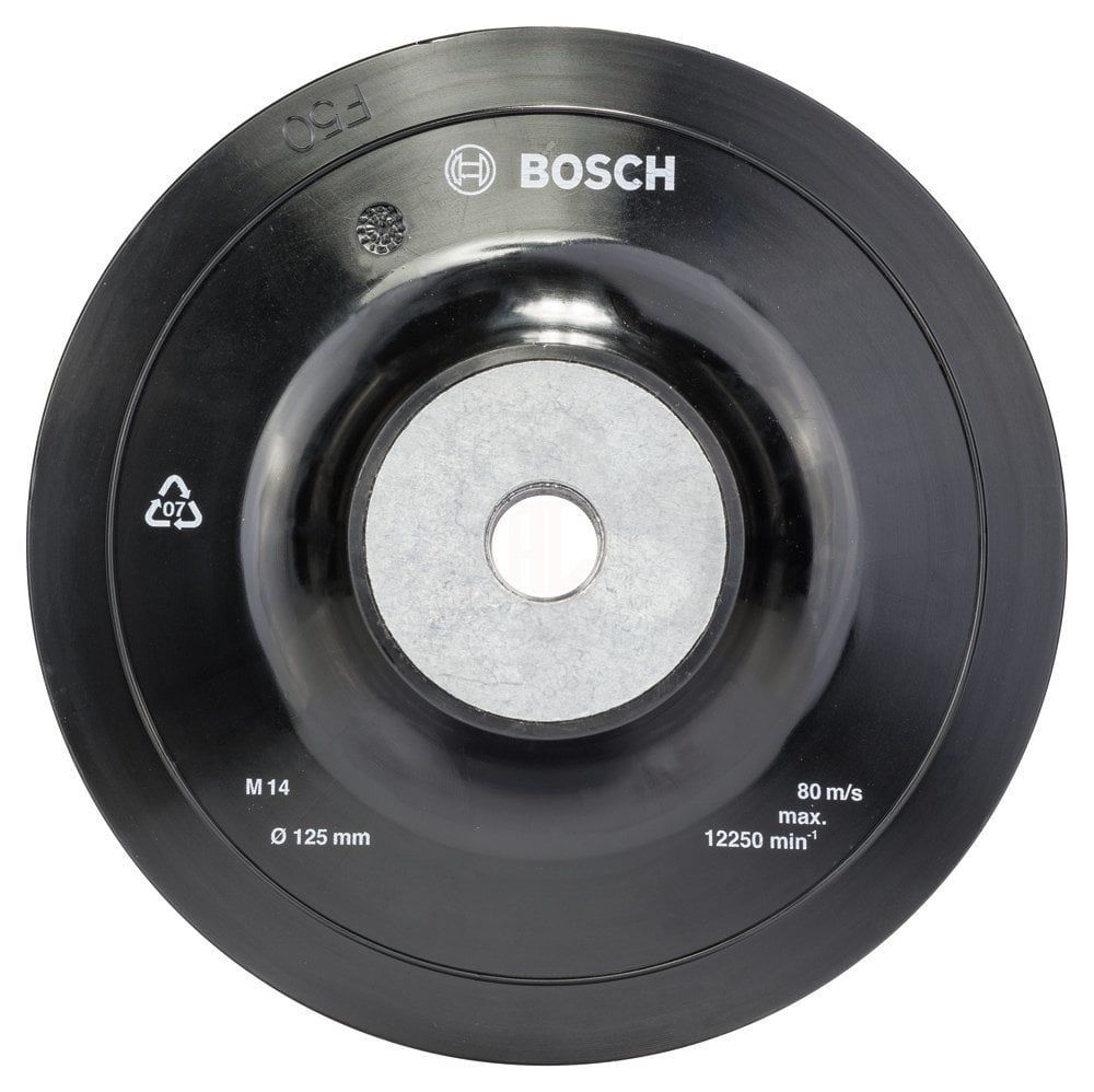 Bosch Fiber Zımpara Diski M14 Flanş Dişli Sert Taban 125 Mm - 2608601784