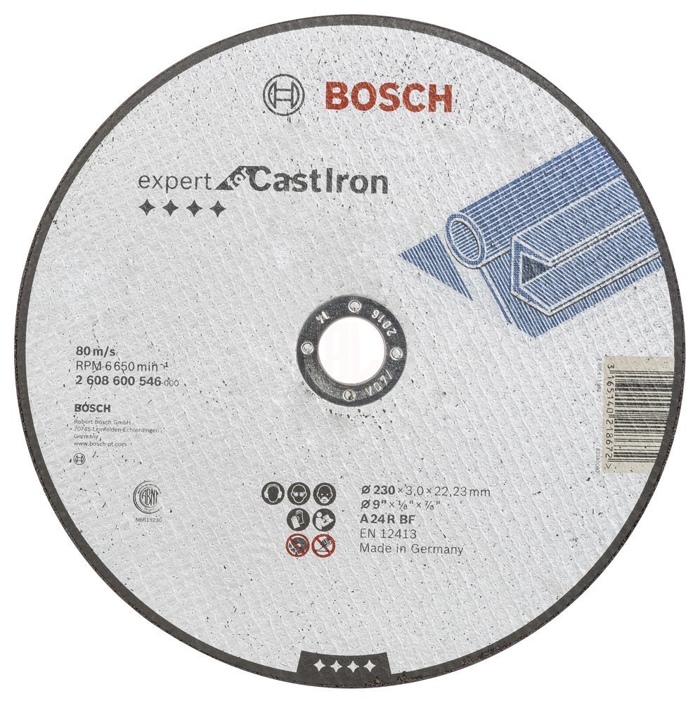 Bosch Dökme Demir Kesme Diski Expert For Metal 230x22,23x3,0 mm (AS 24 R) - 2608600546