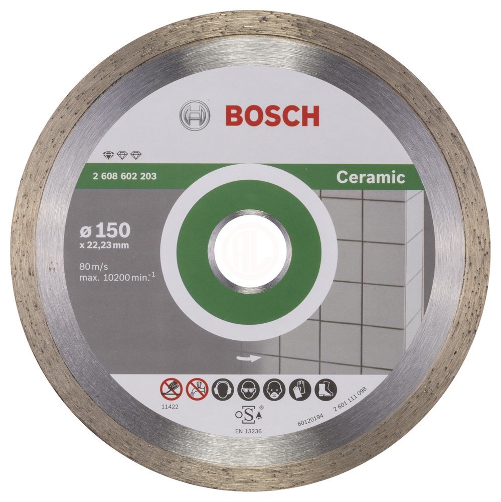 Bosch Elmas Kesme Diski Standard For Ceramic 150x22,23 mm - 2608602203