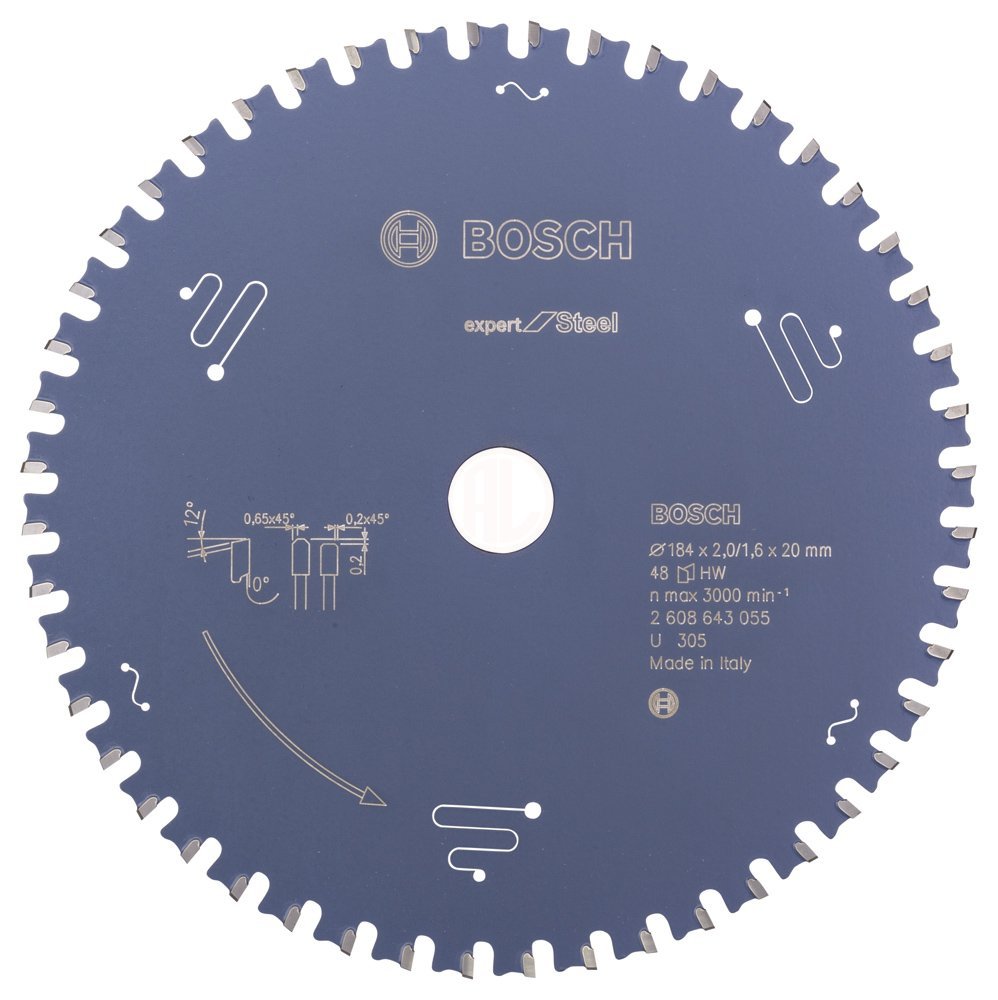 Bosch Daire Testere Bıçağı Expert For Steel 184x20 mm 48 Diş - 2608643055