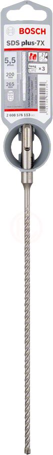Bosch SDS Plus-7X Kırıcı Delici Uç 5,5x265 mm (1 Adet) - 2608576113