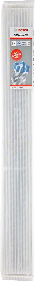 Bosch SDS Max-8X Kırıcı Delici Uç 22x520 mm (5 Adet) - 2608578699