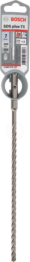 Bosch SDS Plus-7X Kırıcı Delici Uç 7,0x265 mm (1 Adet) - 2608579127