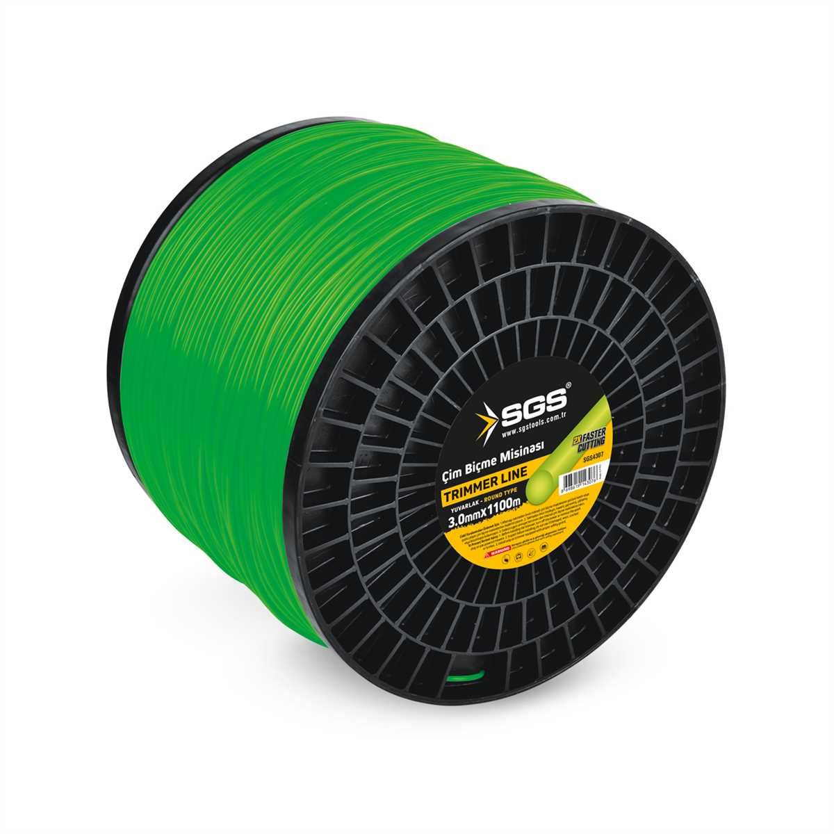SGS Tırpan Misinası 3.0 Mm 1100 Mt Yuvarlak (Yeşil)