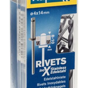 Rapid Perçin Paslanmaz 4,0x14 mm (1 Paket/50 Adet) - 5000395