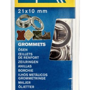 Rapid Kuşgözü İki Delik Halka Alüminyum 10x21 mm (1 Paket/25 Adet) - 5000412