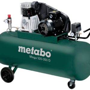 Metabo Hava Kompresörü Trifaze Mega 520-200 D (4,0 Hp - 200 Lt - 10 Bar)