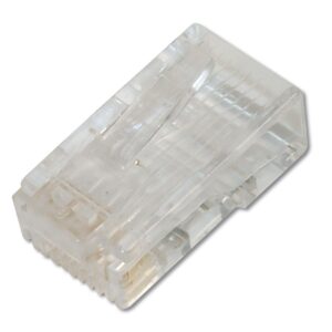 Assmann Yuvarlak Kablo Tipi İçin Cat 6 Modüler Konnektör, Zırhsız/Ekransız, Kılavuz (Guide Plate) Dahil