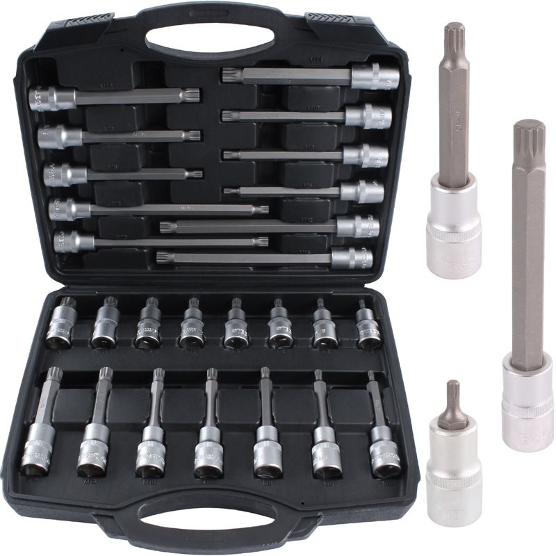 Tecpo BRIO Lokma Set Torx (Tork) 1/2 32 Parça T20-T70 Kısa - Orta - Uzun