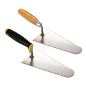 Dekor Hassan Beyaz Tuğla Malası Ahşap Saplı Yay Çeliği 22 Cm