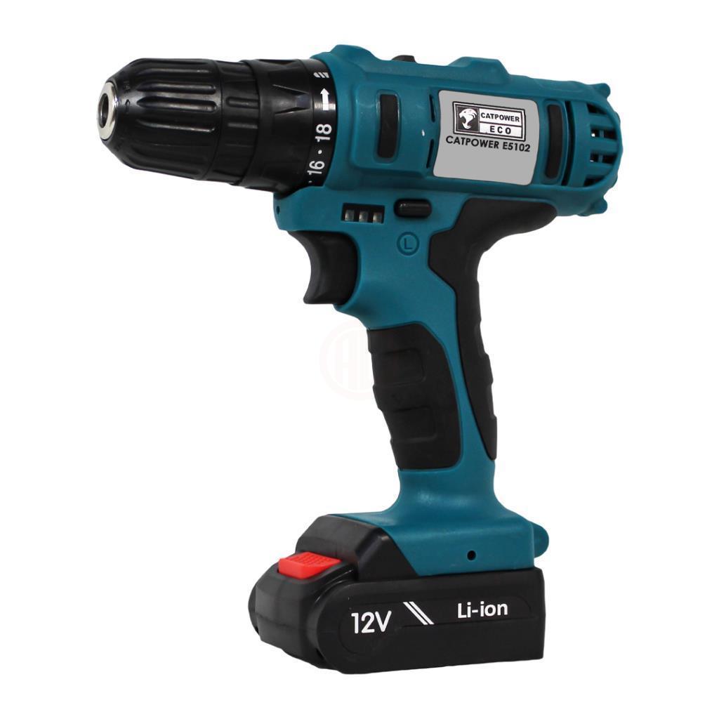 Catpower Akülü Vidalama Matkabı E5102 (2 x 2,0 Ah Akü)