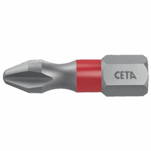 Ceta Form 1/4 İnç Yıldız Bits Uç (Renk Kodlu) Ph2X25 Mm