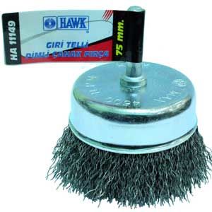 Hawk Gri Telli Pimli Çanak Fırça 75 Mm - HAWK11149