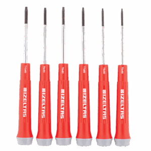 İzeltaş Tornavida Takımı Torx Uçlu Elektronikçi Tip Klemens 6 Parça