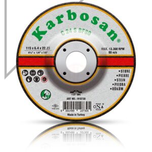 Karbosan Döküm Taşlama Disk T27 Bombeli 180x10,0x22,23 mm C 24 S BF80 - KAR911730