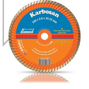 Karbosan Turbo Kanallı Elmas Kesici Flanşlı 230x2,6x22,23 mm - KAR950450