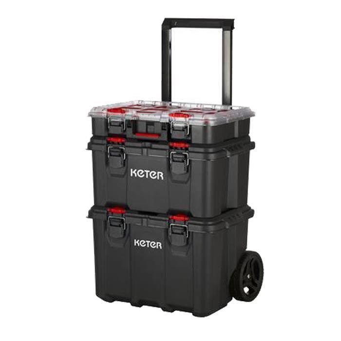 Keter Packnstack 3 Katlı Tekerlekli Takım Çantası
