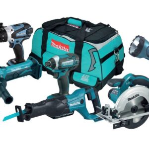 Makita DGA452 + DHP458 + DJR186 + DSS611 + DTD1 - MAKDLX6035