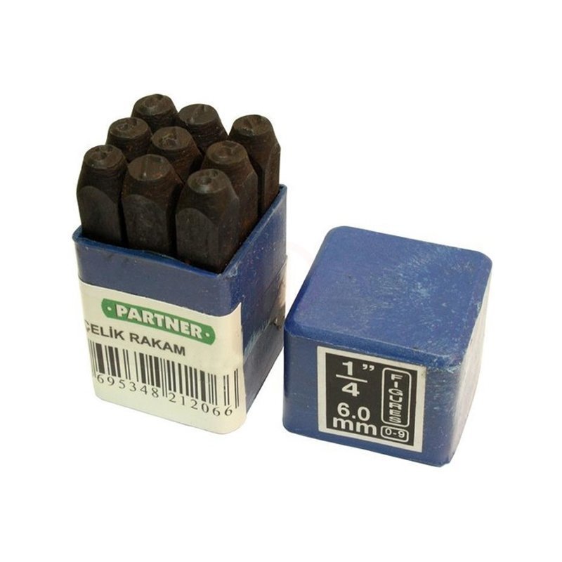 Partner Pt21204 Çelik Rakam 4 Mm - PRT21204