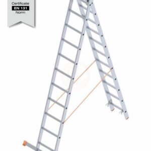 Saraylı A Tipi Endüstriyel Merdiven Sürgülü 2x11 Basamaklı 602 Cm