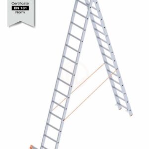Saraylı A Tipi Endüstriyel Merdiven Sürgülü 2x15 Basamaklı 818 Cm