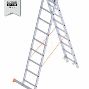 Saraylı A Tipi Endüstriyel Merdiven Sürgülü 2x9 Basamaklı 494 Cm
