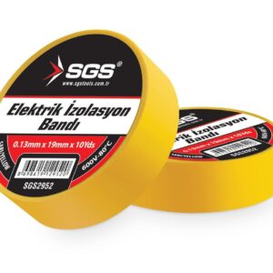 SGS 2952 Elektrik İzolasyon Bandı Sarı 19Mmx10Yrd