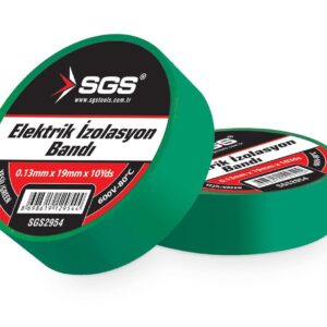 SGS 2954 Elektrik İzolasyon Bandı Yeşil 19Mmx10Yrd