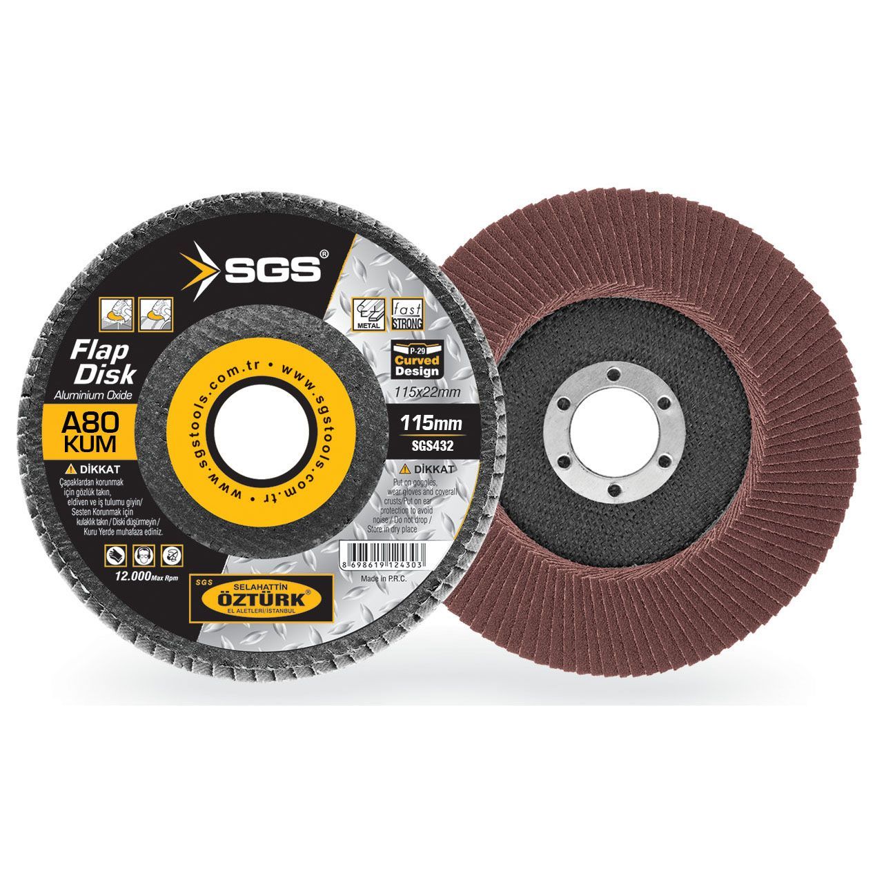 SGS 432 Flap Disk 115Mm Ao 80Kum