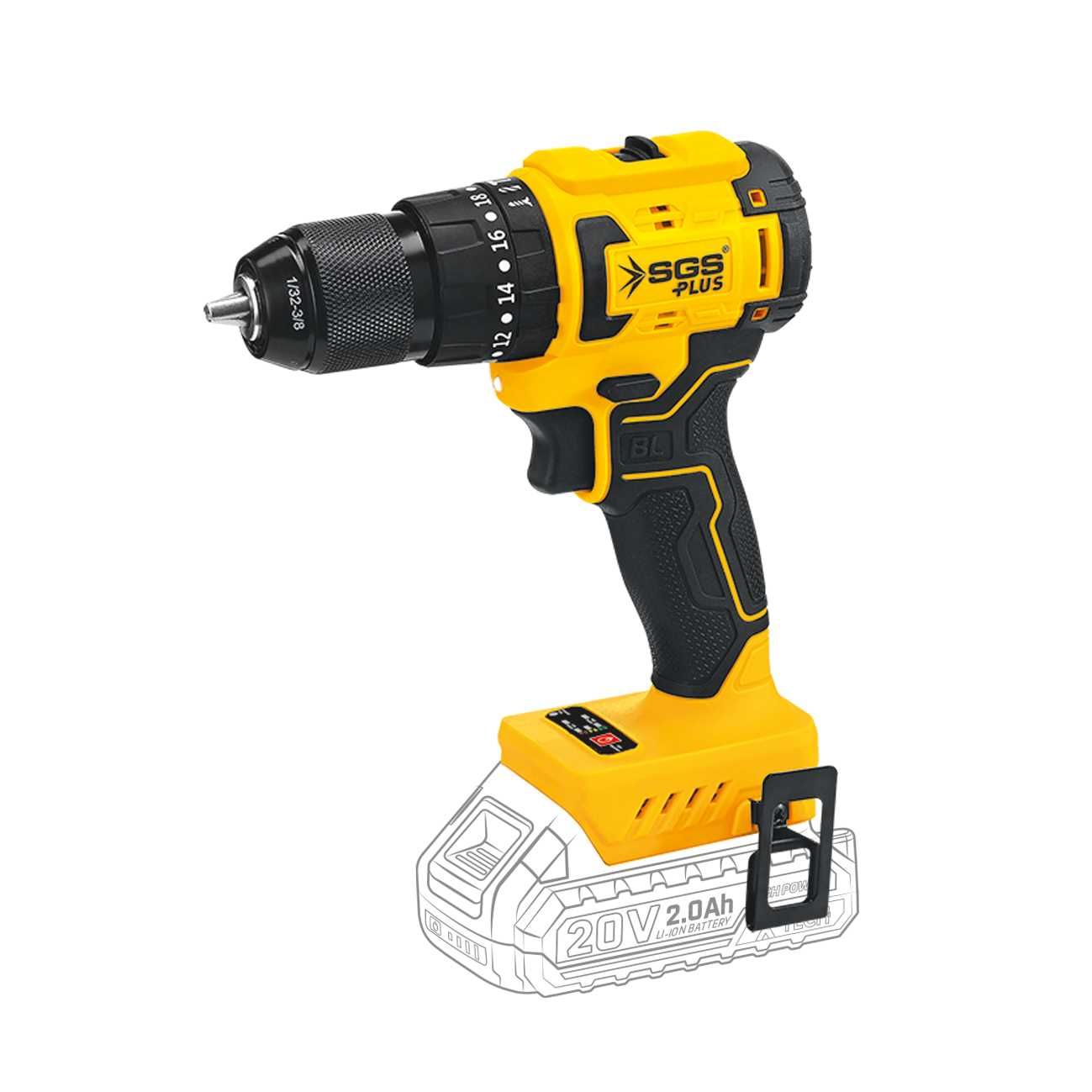 SGS 5532B Darbeli Matkap 20 Volt (Kömürsüz Motor)