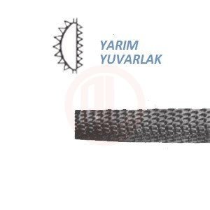 Three Files EĞYYO8 YARIM YUVARLAK EĞE ORTA 8” - THRYYO8