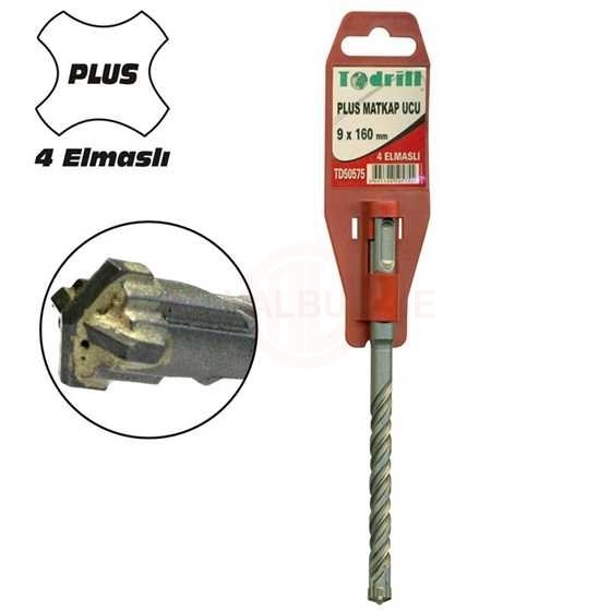 Todrill TD50555 SDS-Plus 4 Elmaslı Matkap Uç 6x210 mm