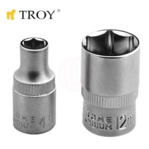 Troy 26144 1/4 İnç Lokma (Ölçü 5,5mm-Çap 11,8mm-Uzunluk 25mm)