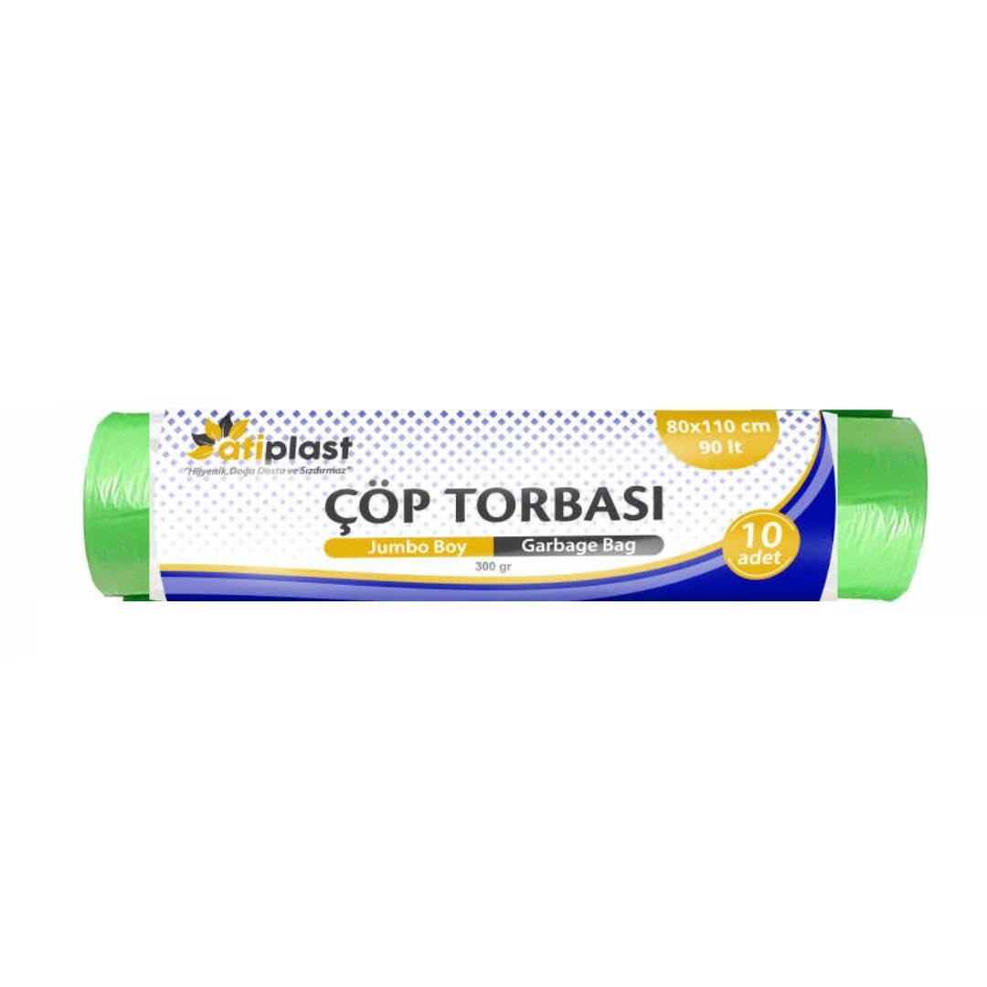 Atiplast Endüstriyel Jumbo Çöp Torbası 80x110 300 Gr Yeşil