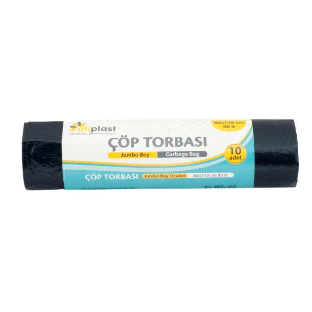 Atiplast Endüstriyel Jumbo Çöp Torbası 80x110 Siyah 1000 Gr